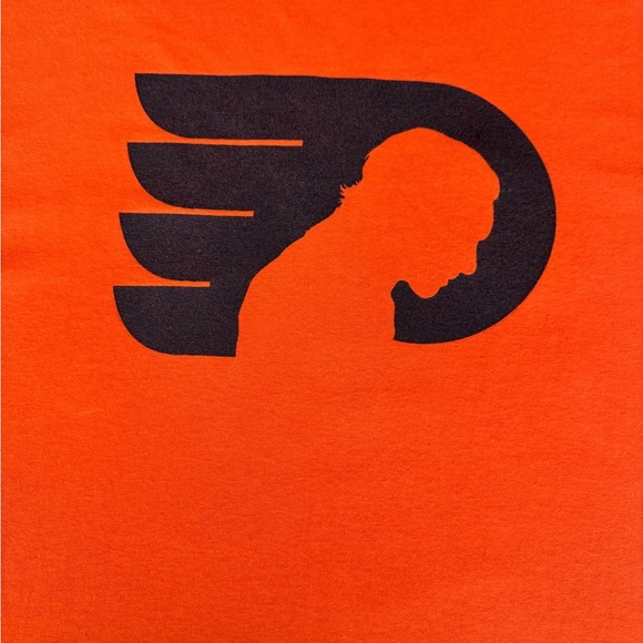Flyers Logo Bold Orange Graphic Tee - Picture 2 of 7